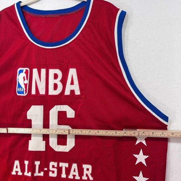 Vtg Steve Francis Jersey 60 Red All Star LA 2004 #14 Reebok For NBA Athlete +2 L - Picture 8 of 12